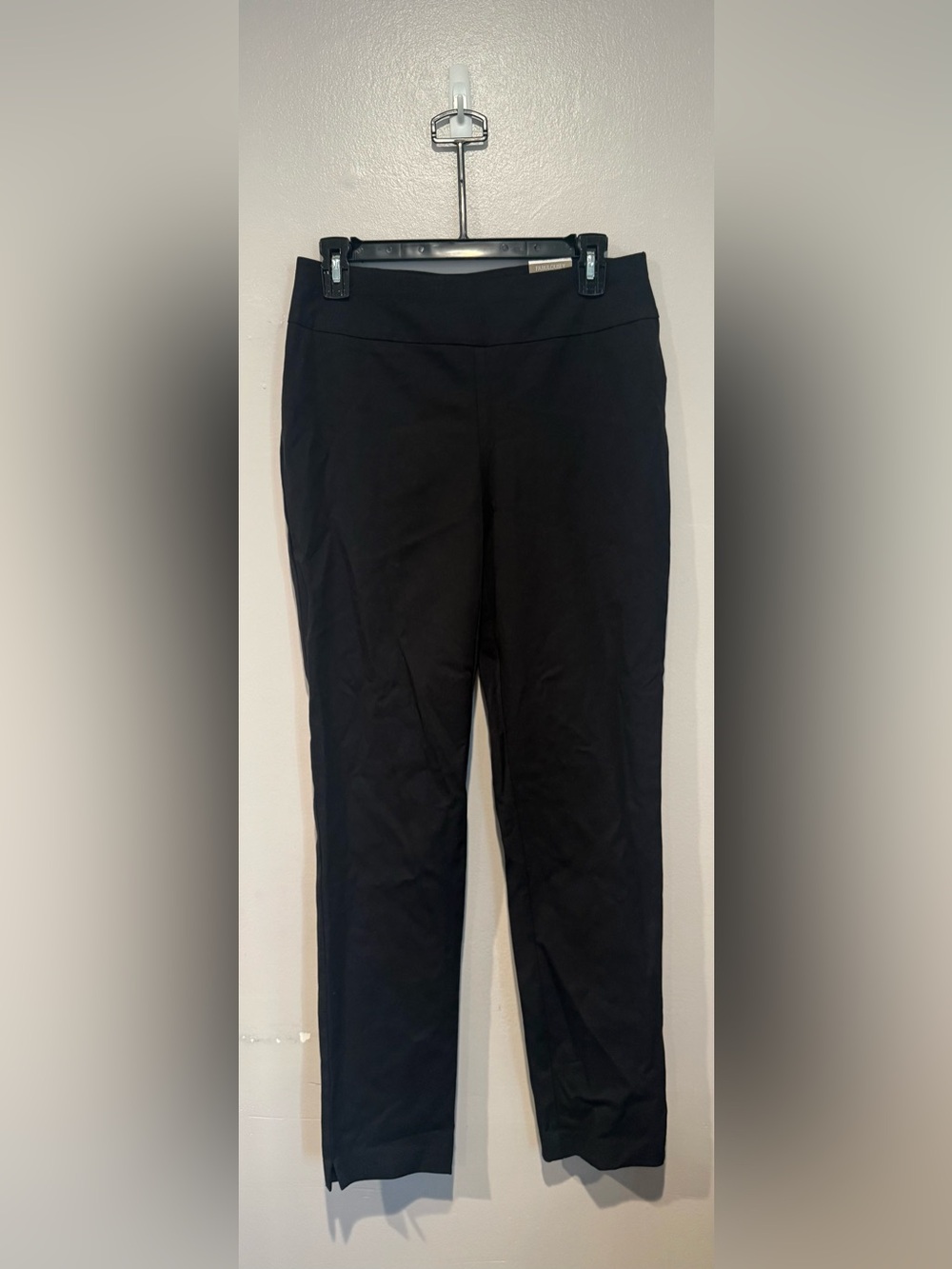 Chico's Black Slim Ponte Trousers Fabulously Slimming Straight leg